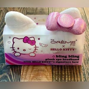 The Crème Shop x Hello Kitty Y2K Bling Bling Plush Spa Headband.
